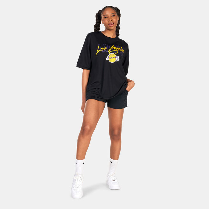 New Era LA Lakers Script T-Shirt Black New Era LA Lakers Script T-Shirt Black image number 5