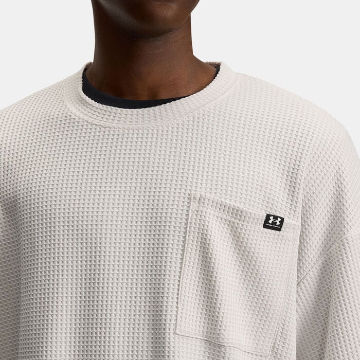Under Armour Men's Rival Waffle T-Shirt White Under Armour Men's Rival Waffle T-Shirt White image number 2