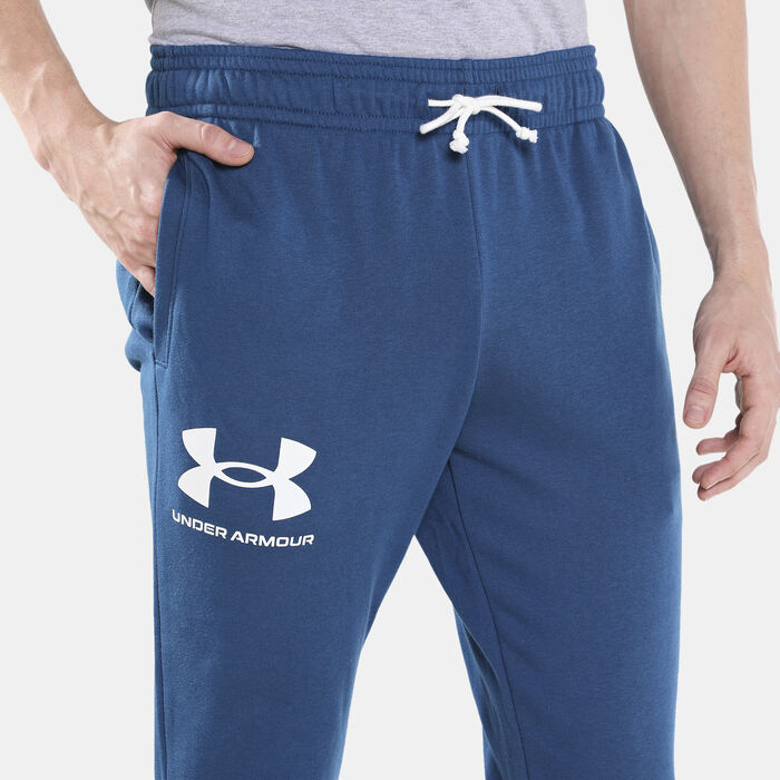 Under Armour Men's Rival Terry Sweatpants Blue Under Armour Men's Rival Terry Sweatpants Blue image number 3