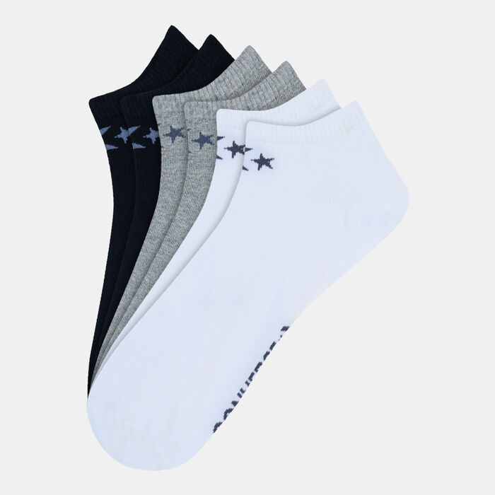 Converse Basic Low Cut Socks (3 Pack) Grey Converse Basic Low Cut Socks (3 Pack) Grey image number 0