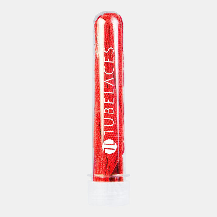 TUBELACES Flat Shoelaces Red TUBELACES Flat Shoelaces Red image number 0