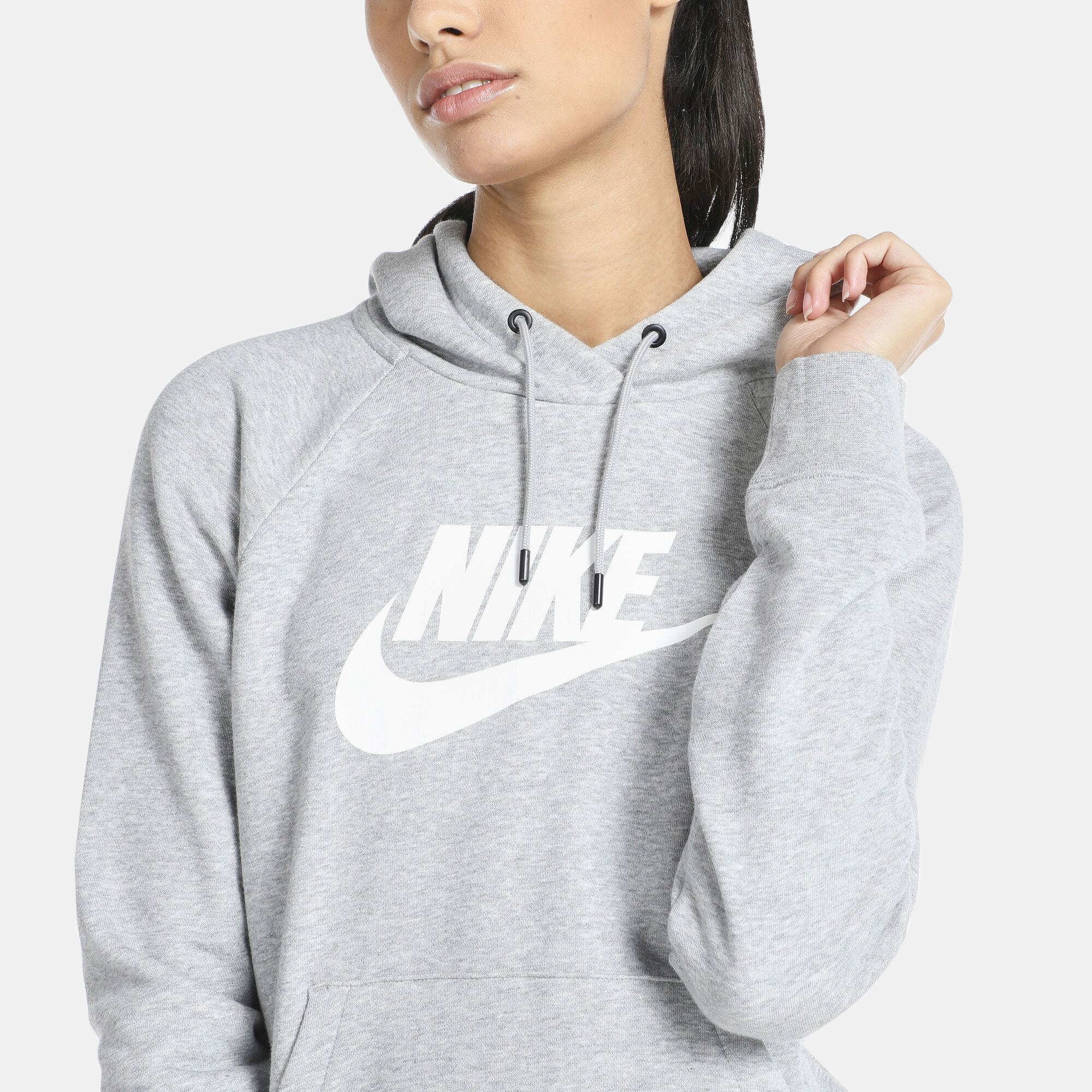 Women s Sportswear Essential Pullover Hoodie Grey Nike in KSA SSS