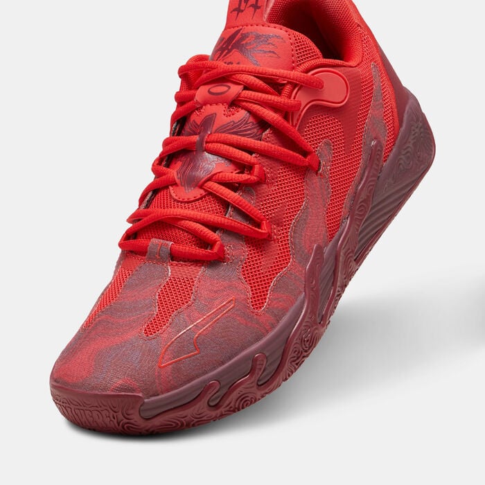 PUMA Men's MB.03 Lo Team Basketball Shoes Red PUMA Men's MB.03 Lo Team Basketball Shoes Red image number 4