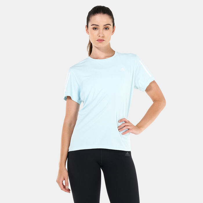 adidas Women's Own the Run T-Shirt Blue image number 0
