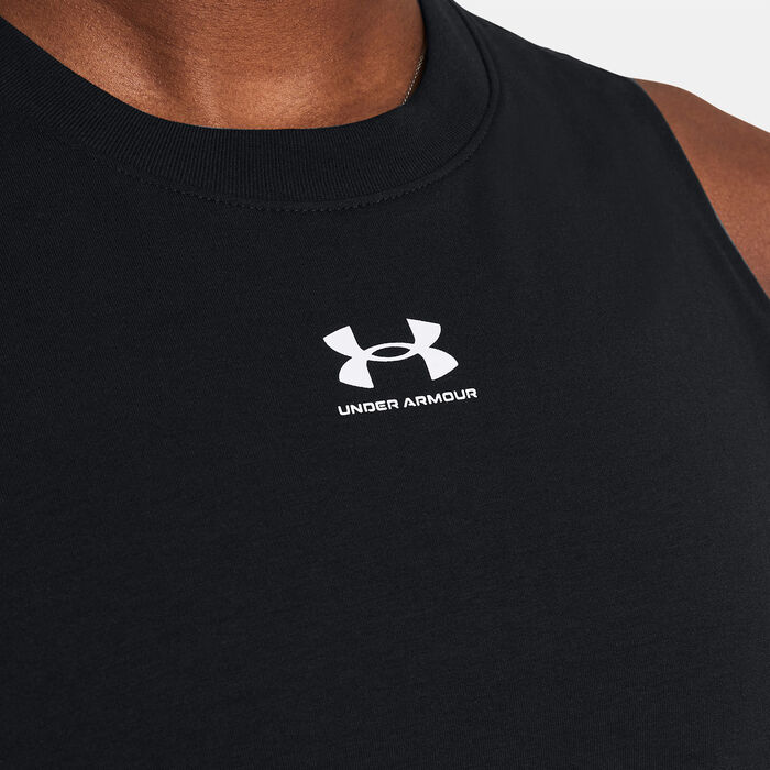 Under Armour Women's Rival Muscle Tank Top Black Under Armour Women's Rival Muscle Tank Top Black image number 3