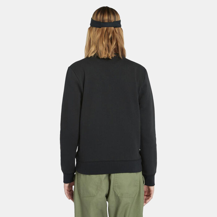 Timberland Women's Brushed Back Sweatshirt Black Timberland Women's Brushed Back Sweatshirt Black image number 1