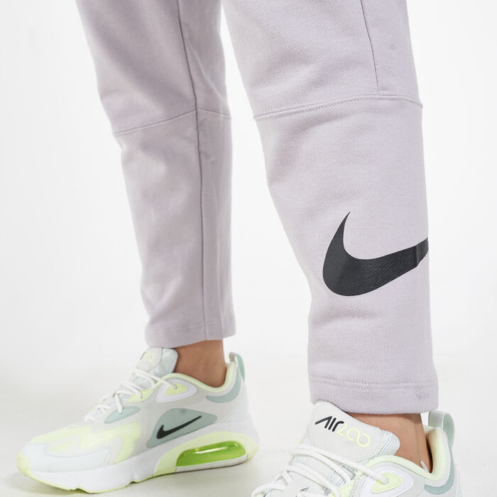 Nike Women's Sportswear Swoosh Pants Grey Nike Women's Sportswear Swoosh Pants Grey image number 3