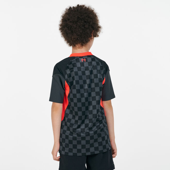 Nike Kids' Liverpool F.C. Breathe Stadium Third Jersey - 2020/21 (Older Kids) Black Nike Kids' Liverpool F.C. Breathe Stadium Third Jersey - 2020/21 (Older Kids) Black image number 1
