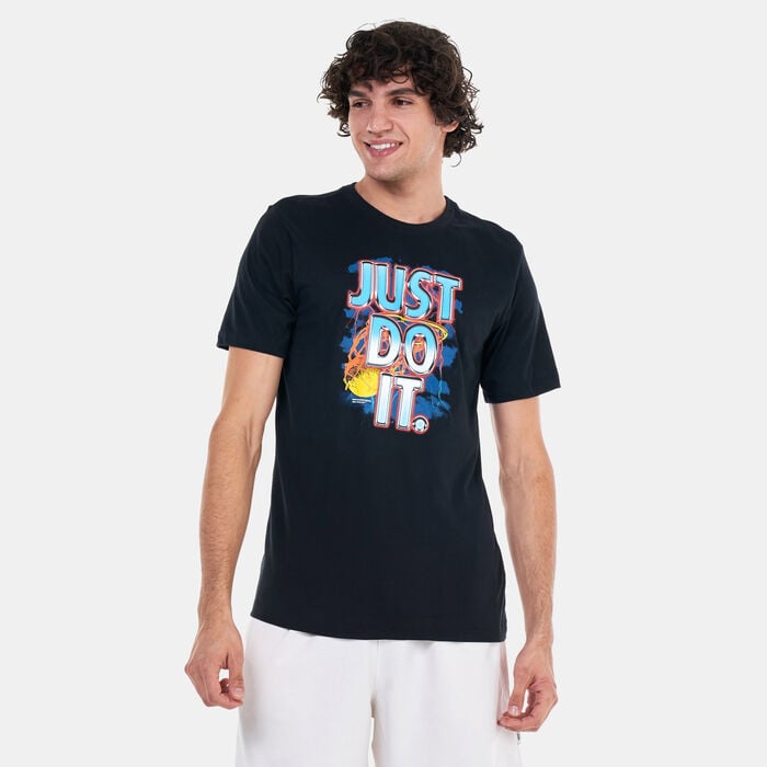 Nike Men's Dri-FIT Just Do It Basketball T-Shirt Black Nike Men's Dri-FIT Just Do It Basketball T-Shirt Black image number 0