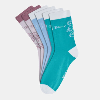 adidas Kids' Disney Daisy Socks (3 Pack) Multi-Color