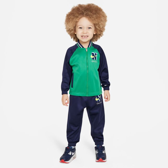 Shop Nike Kids' Sportswear Next Gen Dri-FIT Tricot Set Green