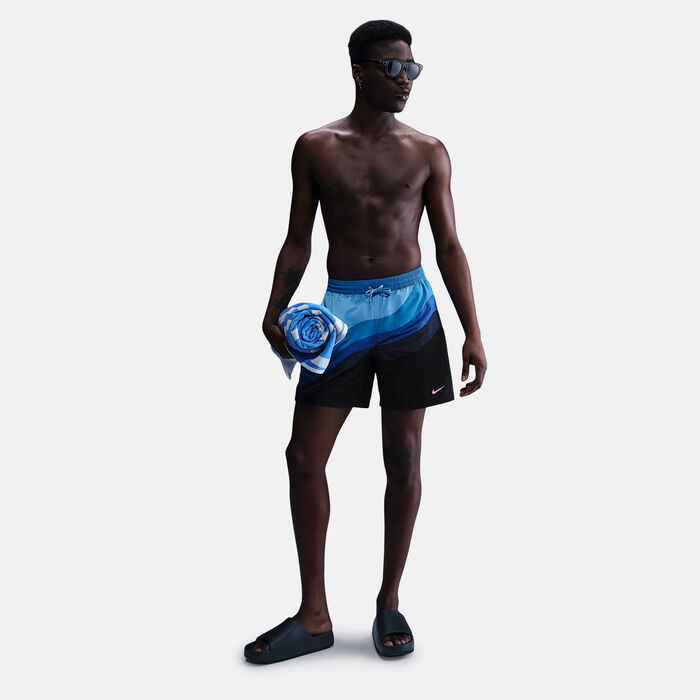 Nike Swim Men's Volley Swimming Shorts Blue Nike Swim Men's Volley Swimming Shorts Blue image number 2