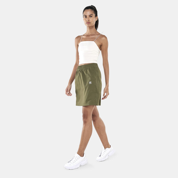 adidas Originals Women's Always Original Snap Button Skirt Green adidas Originals Women's Always Original Snap Button Skirt Green image number 2