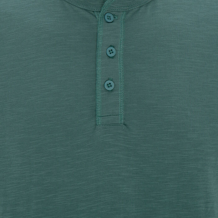 Sun and Sand Sports Men's Henley T-Shirt Green Sun and Sand Sports Men's Henley T-Shirt Green image number 2