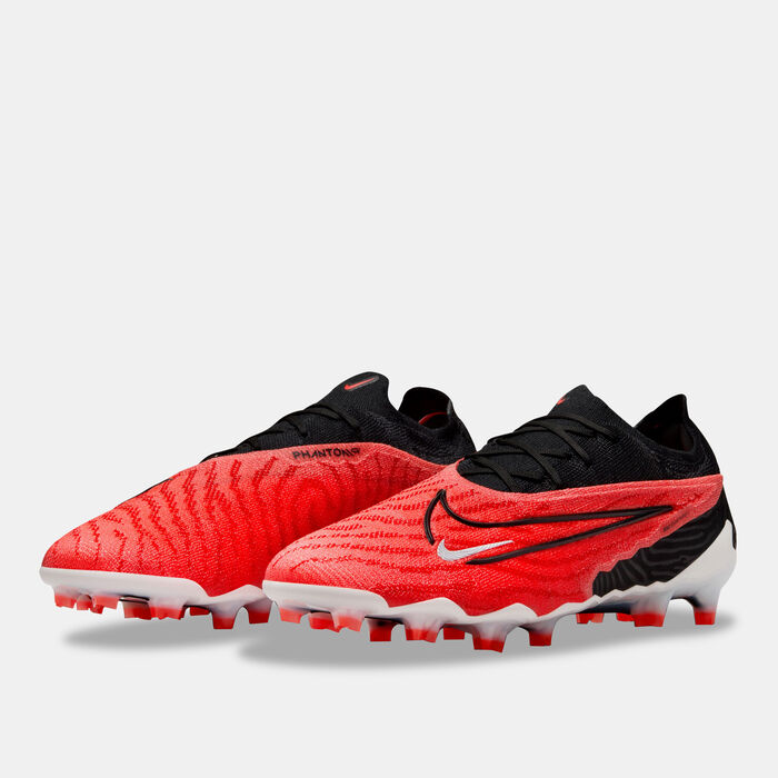 Nike Men’s Gripknit Phantom GX Elite Firm-Ground Football Shoe Red Nike Men’s Gripknit Phantom GX Elite Firm-Ground Football Shoe Red image number 1