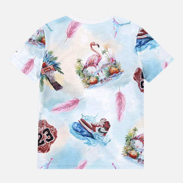 Nike Kids' Flamingo Printed T-Shirt White Nike Kids' Flamingo Printed T-Shirt White image number 1