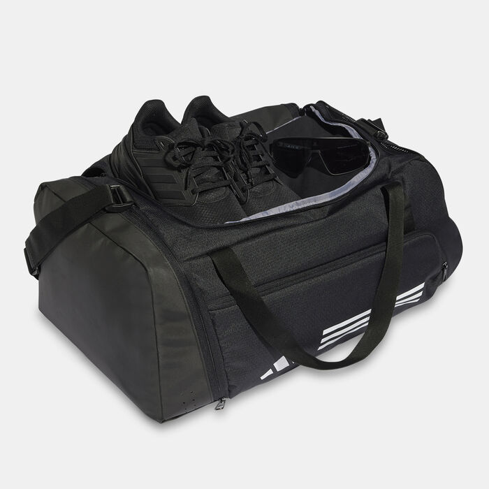 adidas Men's Essentials 3-Stripes Duffel Bag Black adidas Men's Essentials 3-Stripes Duffel Bag Black image number 3