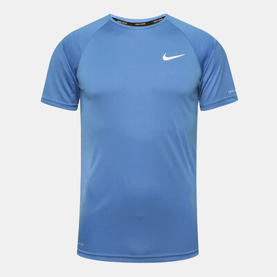 Nike Swim Men's Hydroguard Swimming Top Blue