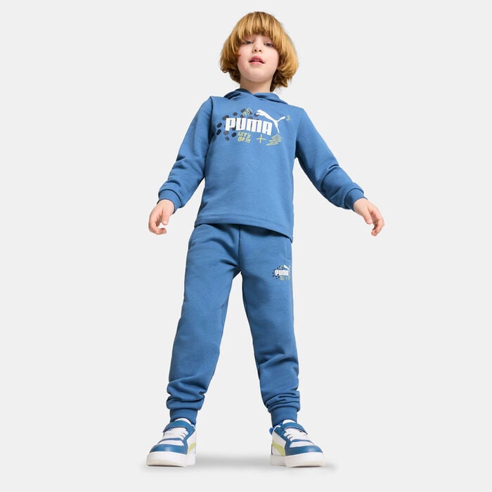 PUMA Kids' Essential+ Sweatpants Blue PUMA Kids' Essential+ Sweatpants Blue image number 2