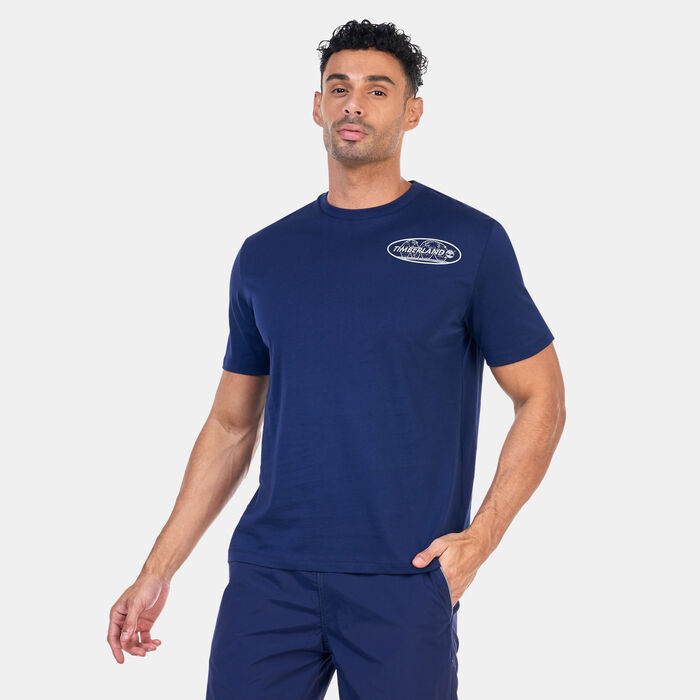 Timberland Reflective Logo T-Shirt Blue Timberland Reflective Logo T-Shirt Blue image number 0
