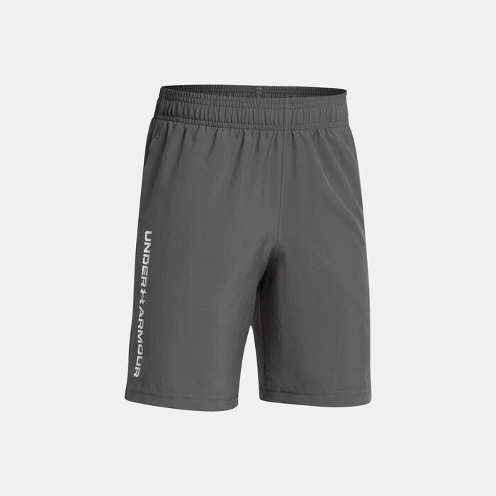 Under Armour Kids' UA Tech Woven Wordmark Shorts Grey Under Armour Kids' UA Tech Woven Wordmark Shorts Grey image number 2
