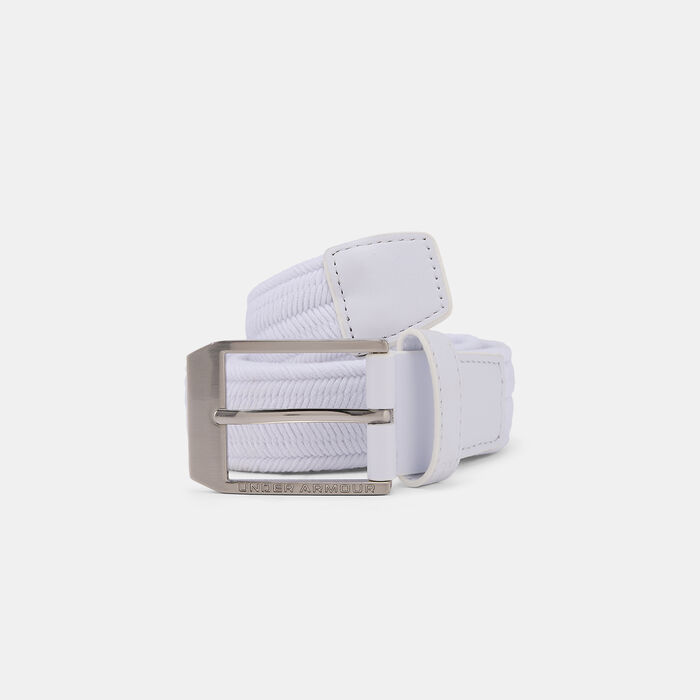 Under Armour Men's UA Braided Golf Belt White Under Armour Men's UA Braided Golf Belt White image number 0