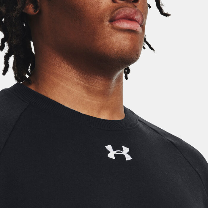 Under Armour Men's Rival Fleece Sweatshirt Black Under Armour Men's Rival Fleece Sweatshirt Black image number 3