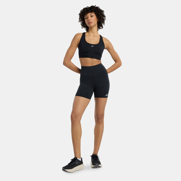 New Balance Women's Essential High-Support Running Sports Bra Black New Balance Women's Essential High-Support Running Sports Bra Black image number 2