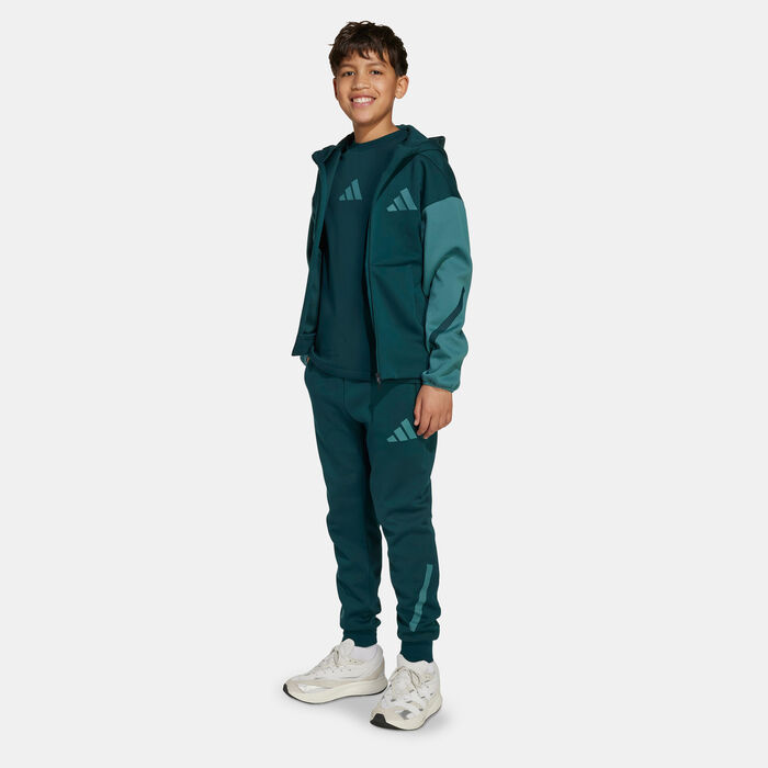 adidas Kids' Z.N.E. Pants Green adidas Kids' Z.N.E. Pants Green image number 2
