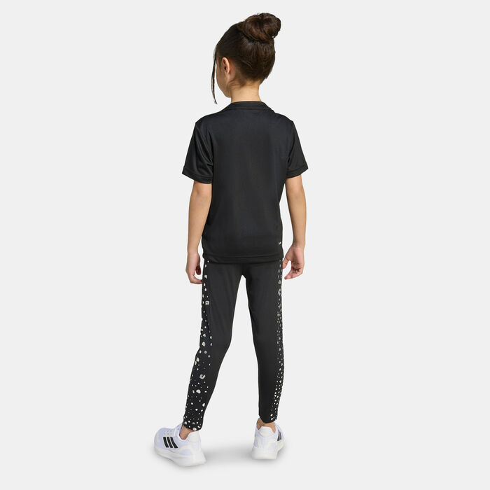 adidas Kids' Train Essentials T-Shirt And Tights Set Black adidas Kids' Train Essentials T-Shirt And Tights Set Black image number 1