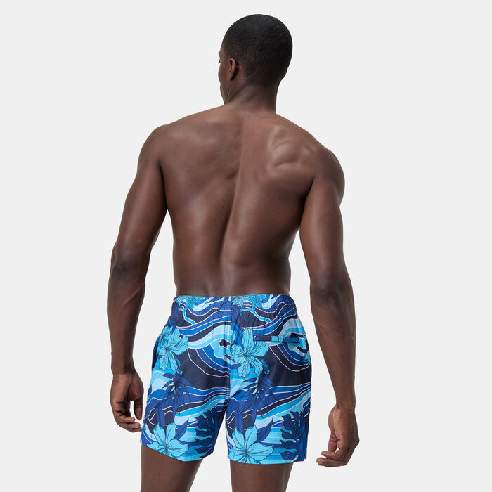 Speedo Men's Printed Redondo Edge Swimming Shorts Blue Speedo Men's Printed Redondo Edge Swimming Shorts Blue image number 1