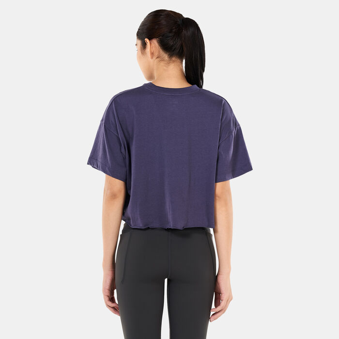 Under Armour Women's Project Rock T-Shirt Purple Under Armour Women's Project Rock T-Shirt Purple image number 1