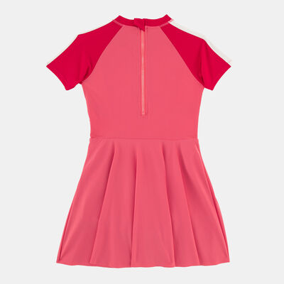 Sun and Sand Sports Kids' Swimming Dress with Cap Pink Sun and Sand Sports Kids' Swimming Dress with Cap Pink