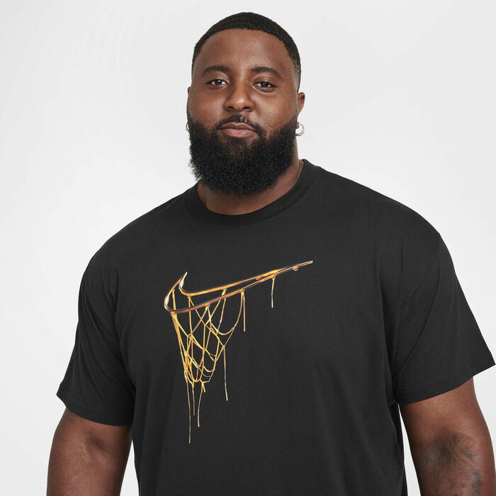 Nike Men's Max90 Basketball T-Shirt Black Nike Men's Max90 Basketball T-Shirt Black image number 7