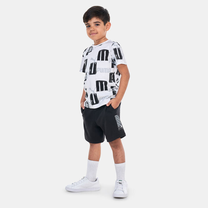 PUMA Kids' Essentials+ Logo Lab Allover Print T-Shirt White PUMA Kids' Essentials+ Logo Lab Allover Print T-Shirt White image number 2