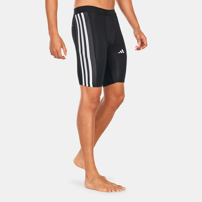 adidas Men's Techfit Training 3-Stripes Training Short Tights Black adidas Men's Techfit Training 3-Stripes Training Short Tights Black image number 0