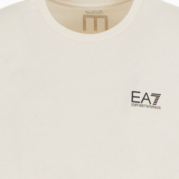EA7 Emporio Armani Men's Train Logo Series T-Shirt Beige image number 2