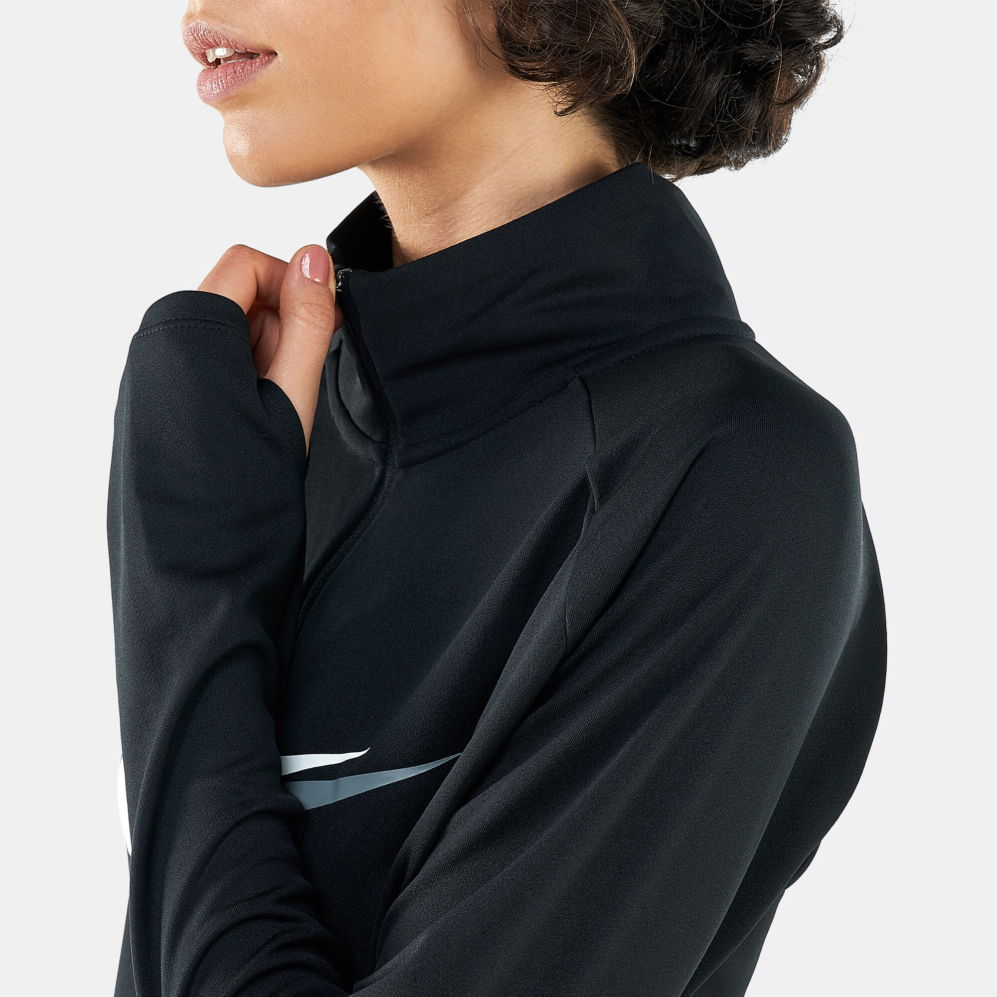Women s Dri FIT Swoosh Mid Layer T Shirt Black Nike in KSA SSS