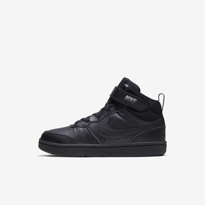 Nike Kids' Court Borough Mid 2 Shoe (Younger Kids) Black Nike Kids' Court Borough Mid 2 Shoe (Younger Kids) Black image number 0