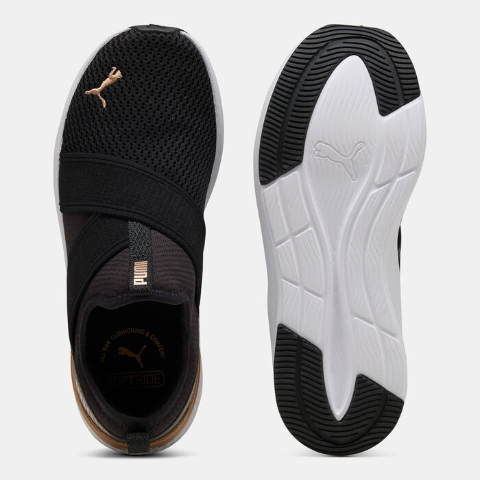 PUMA Women's SOFTRIDE Harli Running Slip-On Shoes Black image number 3