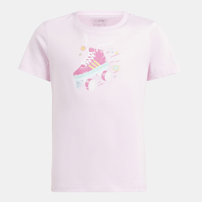 adidas Kids' Summer Graphic T-Shirt (Older Kids) Pink image number 0