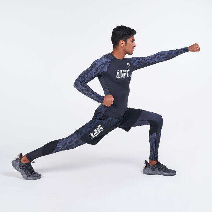 Venum Men's x UFC Authentic Fight Week Performance Tights Black image number 2