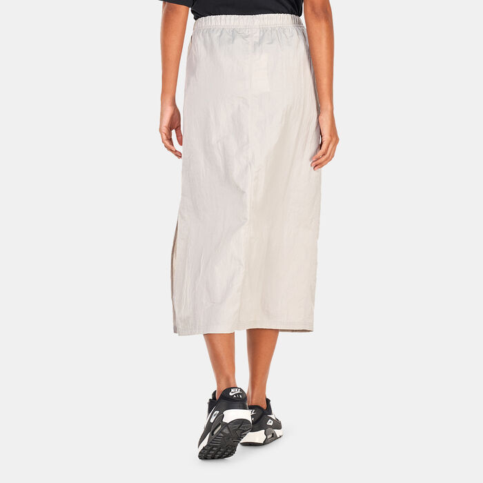 Nike Women's Sportswear Essential High-Waisted Woven Skirt Grey Nike Women's Sportswear Essential High-Waisted Woven Skirt Grey image number 1
