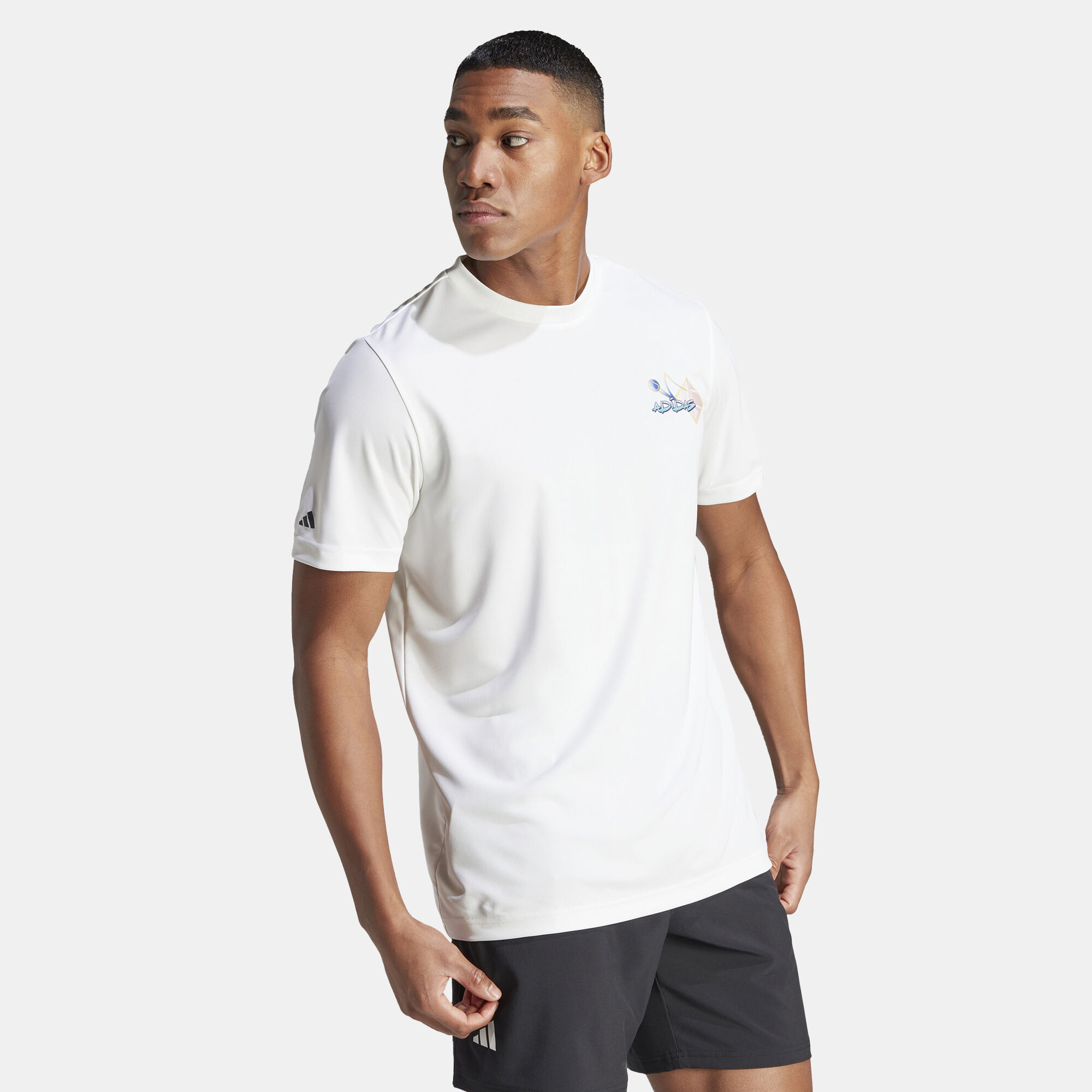 Men s Court Sport Graphic T Shirt White adidas in KSA SSS