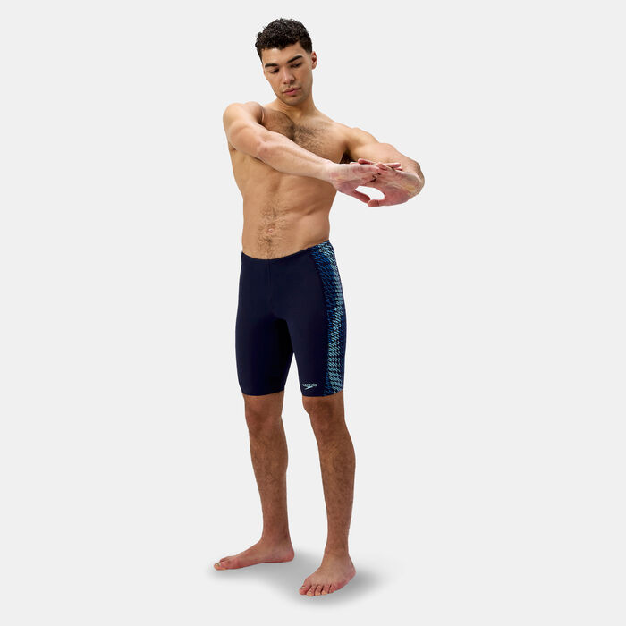 Speedo Men's End+ Tech Panel Swimming Jammers Blue Speedo Men's End+ Tech Panel Swimming Jammers Blue image number 2
