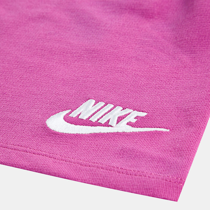 Nike Kids' French Terry T-Shirt and Shorts Set Pink Nike Kids' French Terry T-Shirt and Shorts Set Pink image number 2