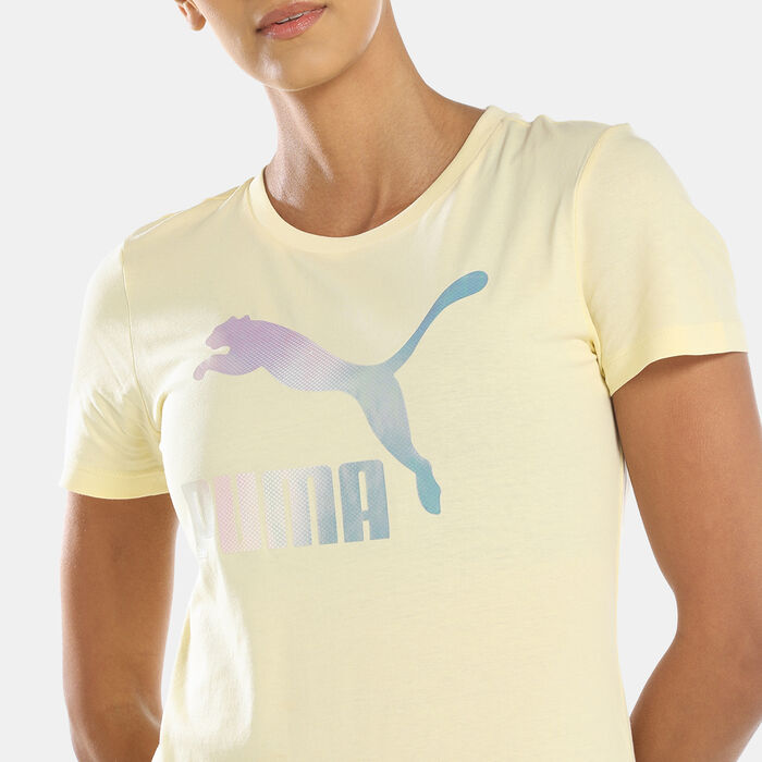 PUMA Women's Crystal Galaxy Graphic T-Shirt Purple PUMA Women's Crystal Galaxy Graphic T-Shirt Purple image number 3