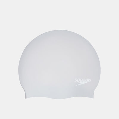 Speedo Long Hair Swimming Cap Silver