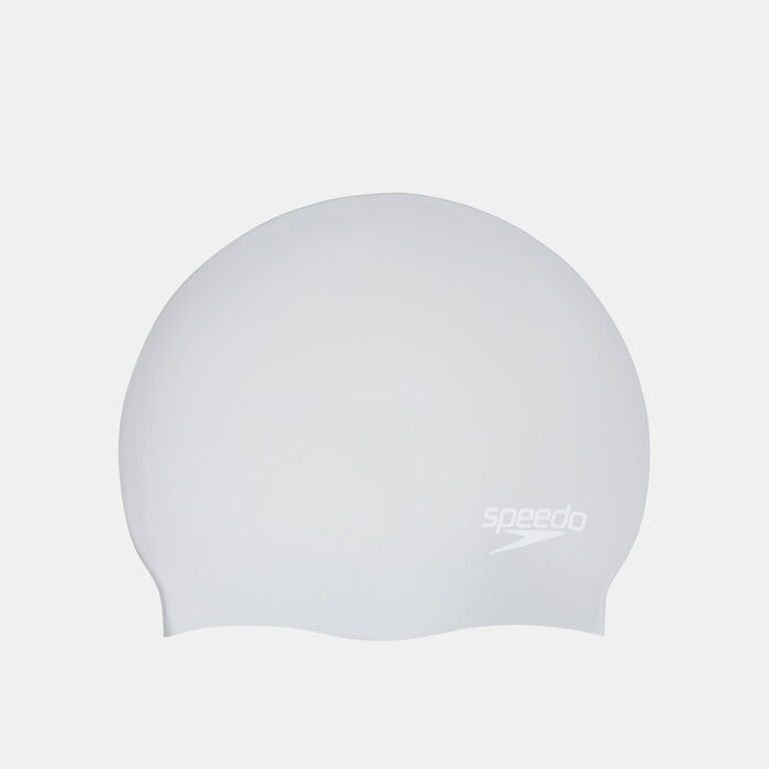 Speedo Long Hair Swimming Cap Silver Speedo Long Hair Swimming Cap Silver image number 0