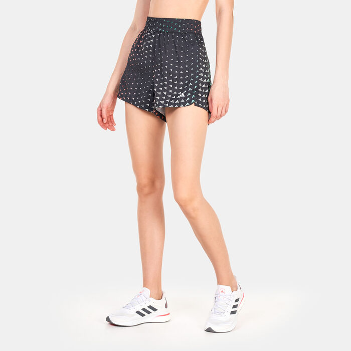 adidas Women's Brand Love Woven Pacer Shorts Black adidas Women's Brand Love Woven Pacer Shorts Black image number 0